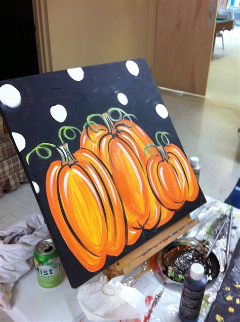 easy pumpkin canvas paintings